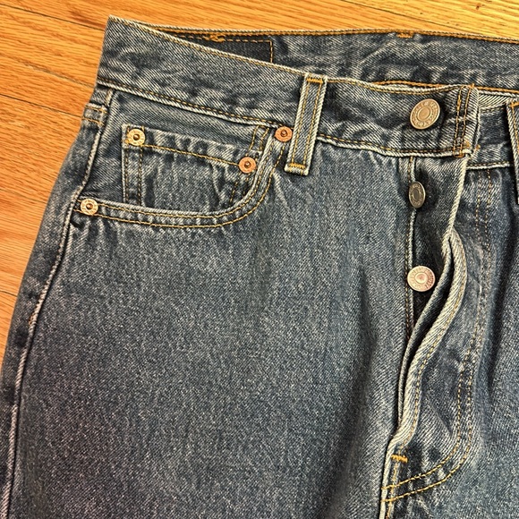 Vintage 501 Levi's button fly Straight Leg Jeans MADE IN USA - Picture 16 of 17
